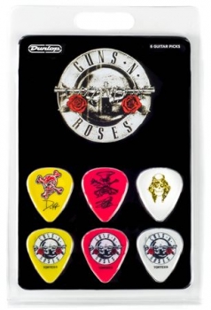 Dunlop Guns N Roses Signature Picks, Player's Pack, 6 Tortex Standard Picks